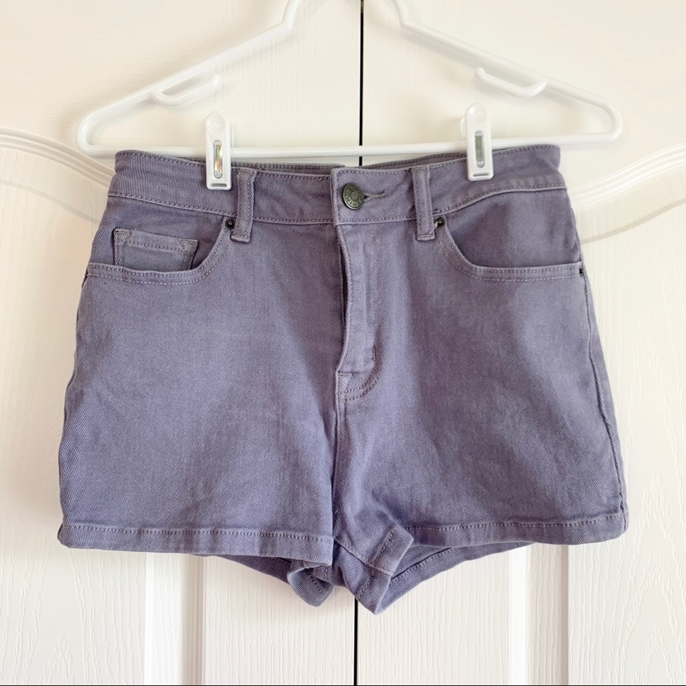BDG Erin High Rise 5 Pocket Lavender Shorts